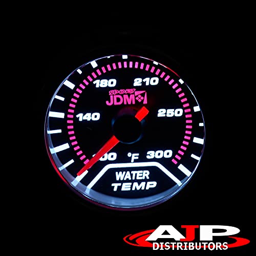 Ajp Distributors Universal Jdm Smoked Tint Analog Needle 2" 52Mm Water Temperature Meter Gauge 100-300 Fahrenheit #TOP4