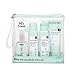 Suavinex Set Neceser Viaje Para Bebés con Baby Cologne, Crema Pañal, Loción Hidratante y Gel-Champú Espumoso, 4, Verde