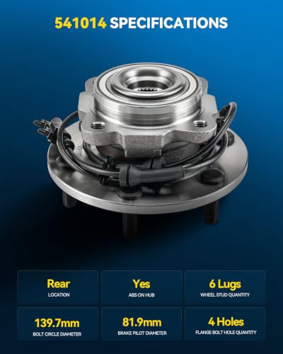 Image of PHILTOP 541014 x1 Rear Wheel Bearing Hub Assembly for Nissan Armada
