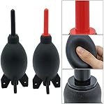 Lens Cleaning Kit Contains 2 Pcs Rubber Rocket Air Blower Duster, Lens Cleaning Pen, Blower Brush Dust Cleaner and Carrying Pouch, for Lens, Camera, SLR, Telescope, Magnifying Glass, Phone
