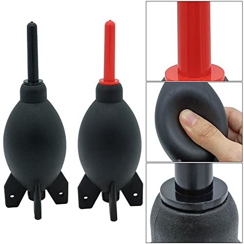 Lens Cleaning Kit Contains 2 Pcs Rubber Rocket Air Blower Duster, Lens Cleaning Pen, Blower Brush Dust Cleaner And Carrying Pouch, For Lens, Camera, Slr, Telescope, Magnifying Glass, Phone #TOP1