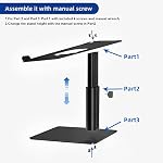 BESIGN LSX6N Laptop Stand, Ergonomic Adjustable Notebook Riser, Computer Holder, Laptop Mount Compatible with 10-15.6" Laptops, Black - Image 5