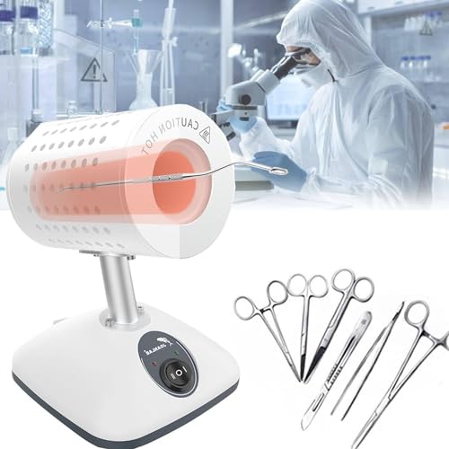 Esterilizador eléctrico en autoclave para laboratorio, desinfección a alta temperatura a 400 ℃/825 ℃, esterilización rápida para herramientas médicas
