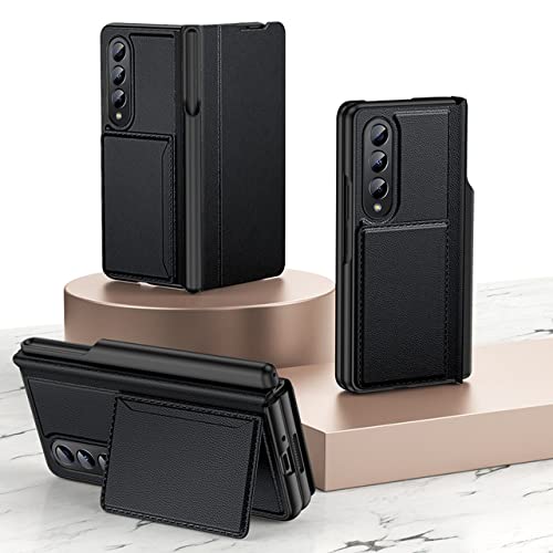 Étui en cuir de prestige pour Samsung Galaxy Z Fold 4 5G avec porte-stylo intégré