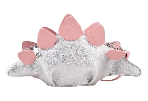 Sac bandoulière dinosaure en cuir PU sac épaule animal 3D à fermeture éclair pour femmes