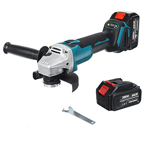 Slatiom 125Mm Brushless Electric Angle Grinder 4 Speed Cutting Machine Power Tool Lithium-Ion Battery Grinder For 18V Battery (Color : 1 Battery) #TOP1