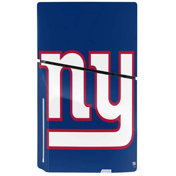 Skinit Decal Gaming Skin Compatible with PS5 Slim Disk Bundle - Officially Licensed NFL New York Giants Large Logo Design