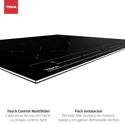 TEKA Placa de Inducción 60 cm, Zona Paellera XL 32 cm, 3 Fuegos, Touch Control Multislider, Función MestrePaeller, Power Plus, Stop & Go, Modelo ITC 63320 MPS BK - imagen 3