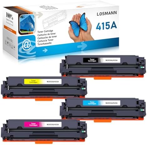 HP 415A W2030A, Negro, Cartucho Tóner Original, de 2.400 páginas, para impresoras HP Color