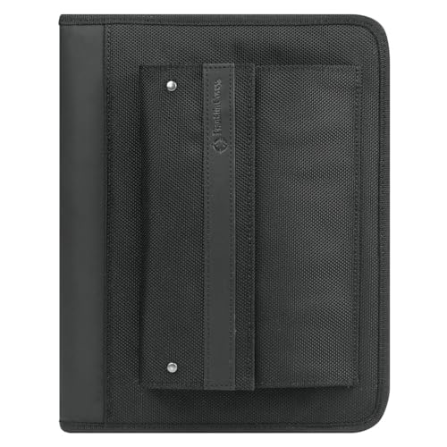 FranklinCovey - Friday Ring-Bound Binder for FranklinCovey Planners | Nylon - Zipper Binder (Classic, Black)