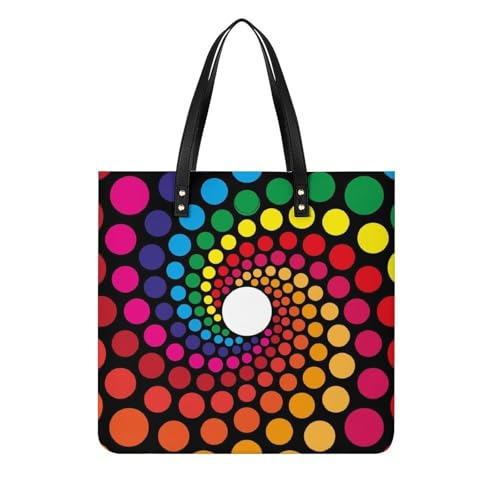 Sac à main shopper rotatif couleur aux finitions soignées 39x39cm