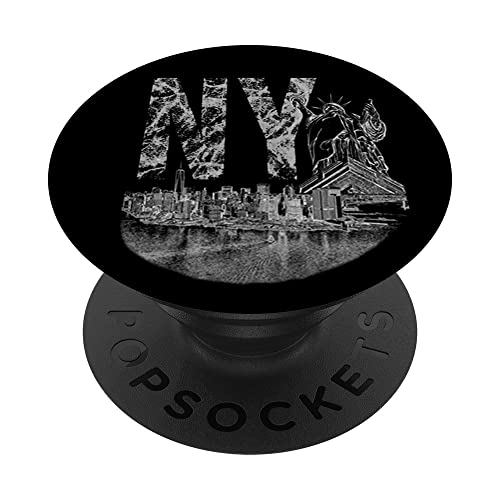 ESB We love New York City NY USA Top Rock NYC Helicopter_ PopSockets Swappable PopGrip