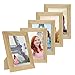 Produktbild PHOTOLINI 5er Bilderrahmen-Set 13x18 cm Basic Collection, Modern, Eiche, Massivholz, inklusive Zubehör/Bilderrahmen-Collage