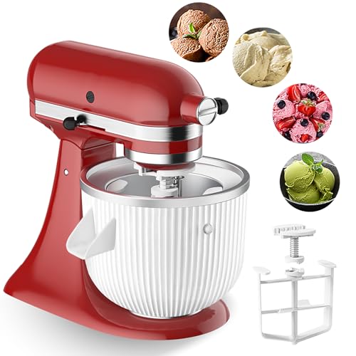 Ice-Cream-Attachment-for-KitchenAid-Stand-MixerFits-45-5Qt-Tilt-Head6-7Qt-Bowl-Lift-Stand-Mixers-2-Quart-Frozen-Kitchenaid-Ice-Cream-Maker-Attachment-Ice-Cream-Sorbet-Gelato-Maker-by-KassunKoch Ice Cream Attachment for KitchenAid Stand MixerFits 45 5Qt Tilt Head6 7Qt Bowl Lift Stand Mixers 2 Quart Frozen Kitchenaid Ice Cream Maker Attachment Ice Cream Sorbet Gelato Maker by KassunKoch