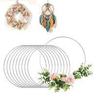 Set Da 20 Anelli A Forma Di Cuore Per Acchiappasogni E Ghirlande, In Acrilico 10 Cm, Superficie Liscia, Per Creazioni Fai Da Te