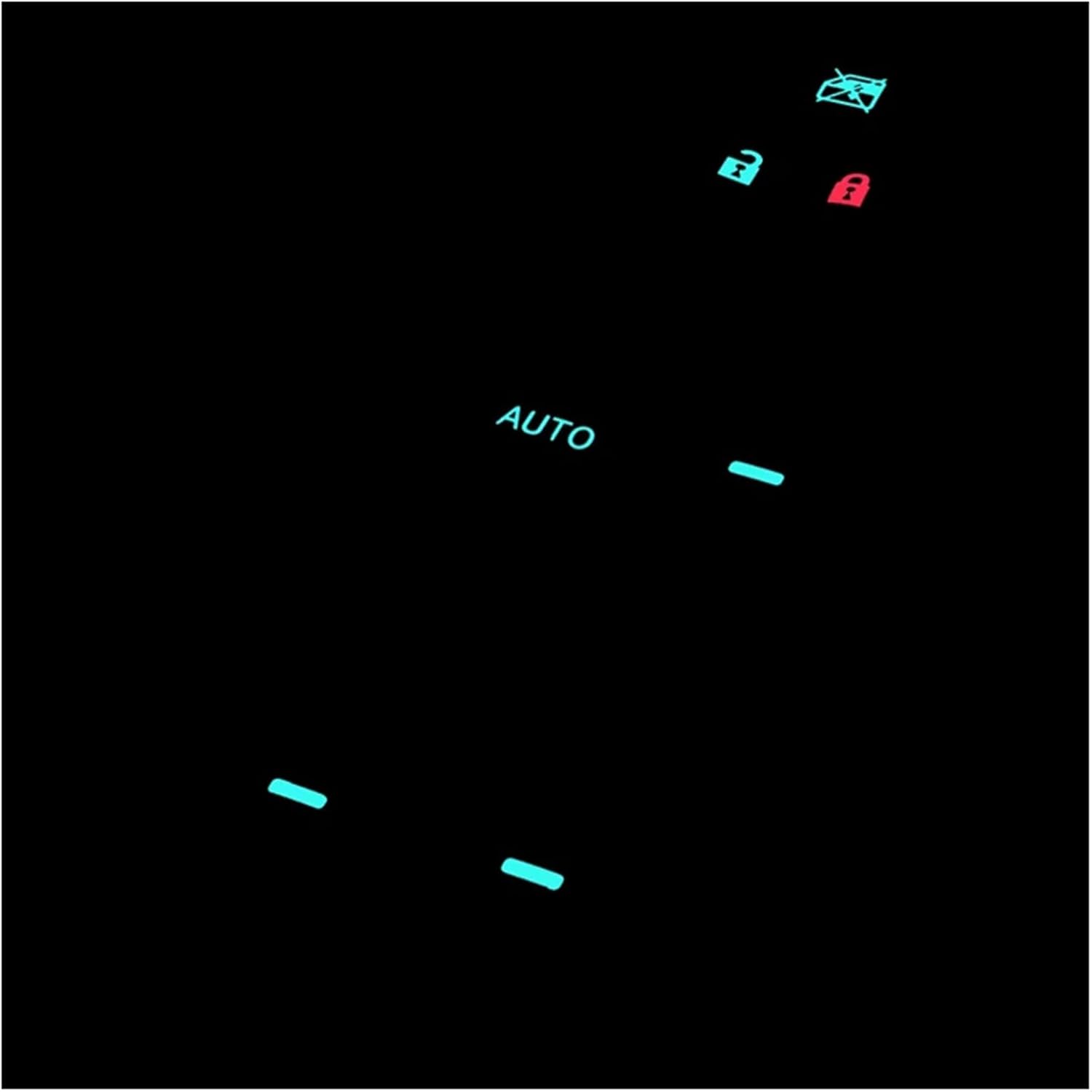 Lighted LED Power Single Window Switch Set Compatible with Toyota RAV4 RAV 4 Camry Compatible with Corolla Yaris Cruiser Vios Left Driving Backlight(Color:Ice Blue Light A)