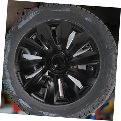 Enjoliveurs 14 pouces noirs robustes pour finitions soignées de roue - 4