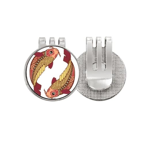 Marcador de pelota de golf de Piscis, el regalo ideal con clip magnético para golfistas