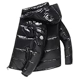 dicke daunenjacke damen  Männer gesteppte Padded Shiny Winter Männer Mantel Puffer Blase Thick-Jacken-Mantel, Männer ultraleichte Stehkragen Jacke (DE/NL/SE/PL, Alphanumerisch, L, Regular, Regular)
