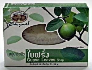 Guava Leaves Extract Bar Soap Thai Traditional Formula (3.52oz) Pack of 3