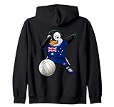 Dabbing Pinguin Australien Volleyball-Fans Mannschaft Sport Kapuzenjacke