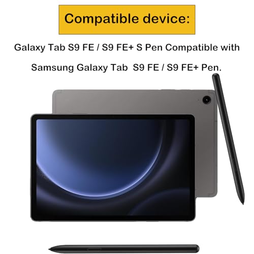 Image of 2 Pcs Tab S9 FE S Pen Replacement for Samsung Galaxy Tab S9 FE / S9 FE + Stylus Pen for Samsung Galaxy Tab S9 FE / S9 FE + (Black)