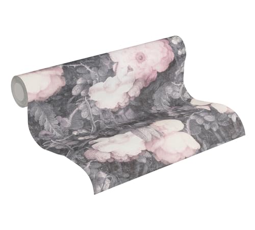 Livingwalls – Metropolitan Stories – Papier peint, Gris, rose, noir., 10,05m x 0,53m -