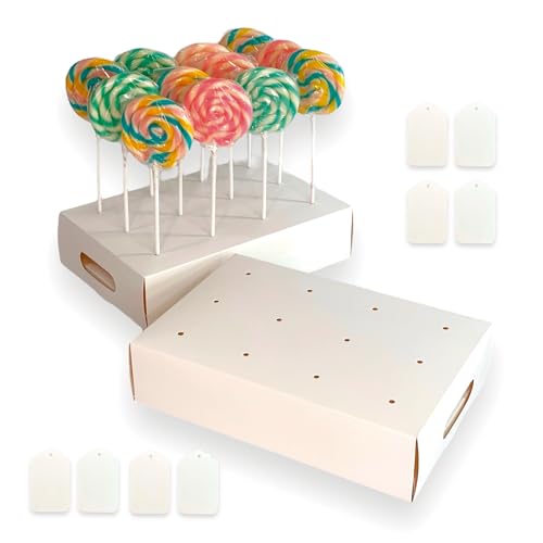 VASSAPACK 10 Pcs Cake Pop Stand with 12 Holes - 9.76