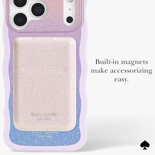Image of kate spade new york iPhone 17 Pro Max Case - Compatible with MagSafe - Designer Phone Case - Opal Glitter