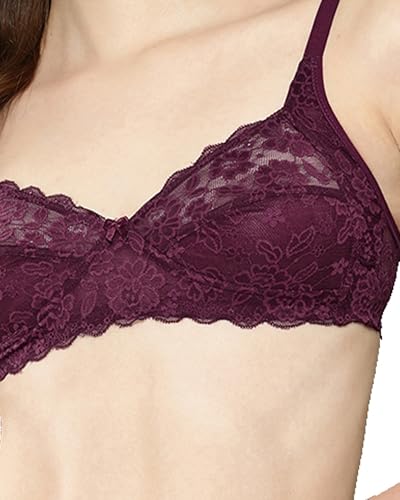 Image of LEADING LADY Women Bra | Non Padded | Non Wired | Full Coverage | T-Shirt Bra | Lace Style Adjustable Straps | Every Day Bra