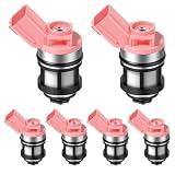 Set of 6 Fuel Injectors Compatible with Nissan Pathfinder 1996-2000 Frontier 1999-2004 Quest 1996-2002 Xterra 2000-2004 Mercury Villager 1996-2002,3.0L,3.3L,V6,166009S200