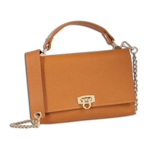 Sac à main en cuir marron clair OTT854HC4 élégant pour femme