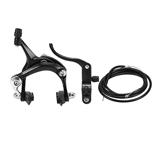 Walmeck- Kit de Frenos de Bicicleta Fixie Delantero/Trasero Juego de Frenos de Bicicleta de Carretera Juego de Frenos de Pinza de Bicicleta Juego de Frenos de tracción Lateral