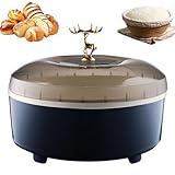 Fermentador de Masa Tanque de Fermentación Termostático Automático de 5 litros con Revestimiento de Acero Inoxidable, Caja de Fermentación de Masa para Hacer Masa, Yogur y Pan Blue