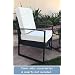 CozyLounge Beige Water Resistant Patio Chair Cushion Covers - Replacement Only