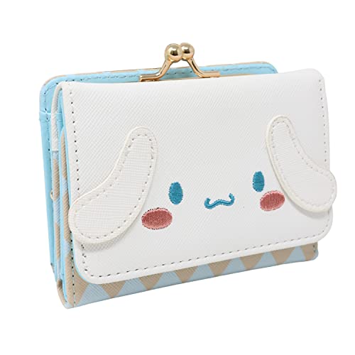 Honbay Fashion Cute Cartoon Wallet, Small Wallet, Women Ladies Short Wallet, Pu Leather Tri-Fold Wallet, Money Bag, Coin Cash Cards Pouch Purse, Kiss Lock Change Purse Clutch Purse #TOP7