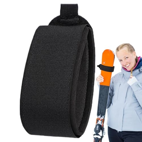 Decorhome Ski-Befestigungsband – 48 Cm Weiches Skiband-Zubehör | EVA-Schutzpolster Für Skibindungen | Verstellbare Nylongurte Für Snowboard | Ideal Für Familienfreunde | Sichere Skibandagen Von Durabl