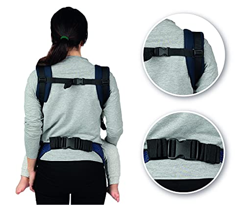 Portabebés MoMi COLLET para niños de 3 a 48 meses (peso 4 a 20 kg), 2 posiciones de transporte con 6 puntos de ajuste, con capucha y reposacabezas para el niño - imagen 4