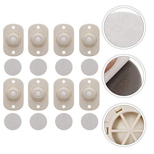 Rodízio autoadesivo Scicalife, 8 peças, rodízio de plástico forte, pequeno, caixa deslizante para mo