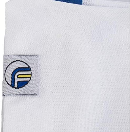 Fan Originals Snood Neck Scarf White Blue Yellow Leeds United Colours