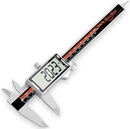 Suwmiarka cyfrowa, analogowa, ze stali szlachetnej, 150 mm, odporna na wodę bryzgową i pył (IP54), wyświetlacz LCD o rozdzielczości 0,01 mm, w bezpiecznym pudełku transportowym