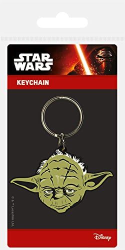 Star Wars, RK38345C, Star Wars - Yoda Rubber Keychain, Multi-Color, 4.5 x 6cm, 4 x 6 x 1.3 cm