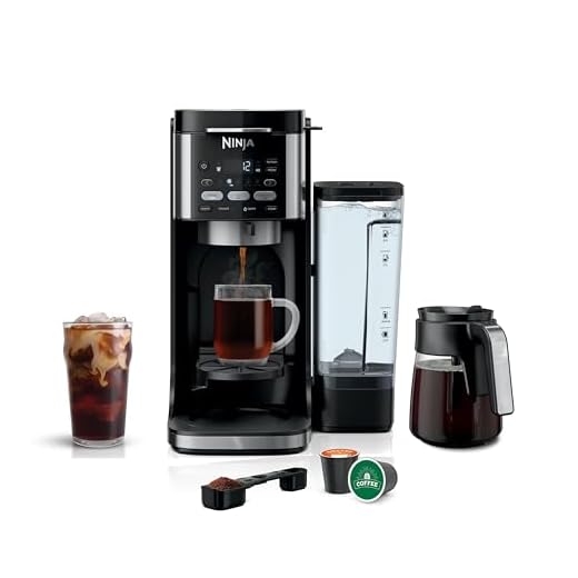 Ninja | Drip Coffee Maker | DualBrew Pro Hot & Iced Coffee Machine | Use with K-Cup Coffee Pods | 3 Brew Styles (Classic, Rich, & Iced) | 60oz Removable Reservoir & Dishwasher Safe | Black | CFP101