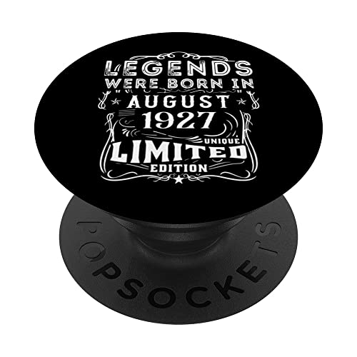 Cumpleaños Agosto 1927 Edición Limitada Regalo Legend PopSockets PopGrip Intercambiable