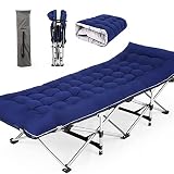 Nictemaw Folding Camping Cot, Portable Camping Cot for Adults, 900LBS Heavy Duty Sleeping Cots with