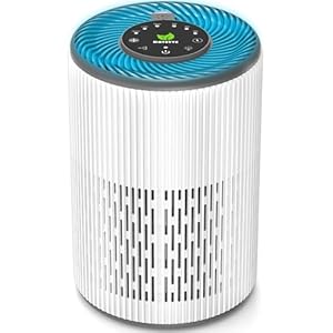 3-in-1 Luftreiniger Allergiker mit Aroma, Nachtlicht, Timer, Ruhemodus (20 dB), HEPA Luftfilter gegen Schimmel, Staub, Pollen, Gerüche, Tierhaaren, Air Purifier