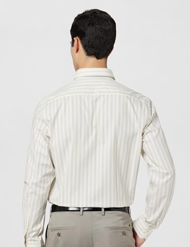Image of Arrow Men Slim fit Cotton Striped Long Sleeves Cutaway Collar Shirt