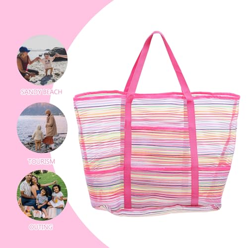 Bolsas de malla para juguetes de playa Housoutil ligeras y duraderas pack de 2 unidades 7