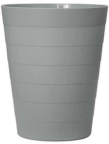 Cubo de basura redondo delgado de 1.5 galones de plástico, cesta de basura compacta para cocina, hogar, oficina, baño, sala de polvo debajo del