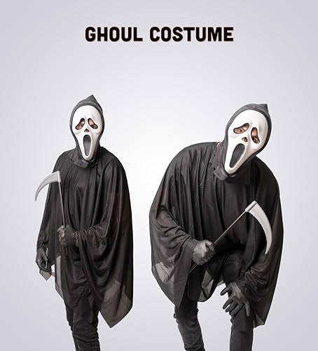 4 pcs Ghoul Costume - Halloween Costumes For Men - Adult One Size Fits All - 2026 Trending Fancy Dress - UK Based Brand — photo 3